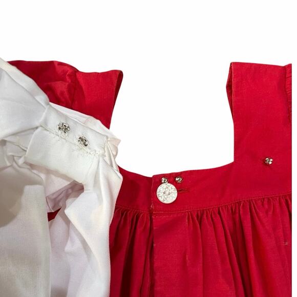 Eleanor Rose Girls SZ 8 Nutcracker Holiday Red Dress Festive Full Circle Skirt - Picture 8 of 12